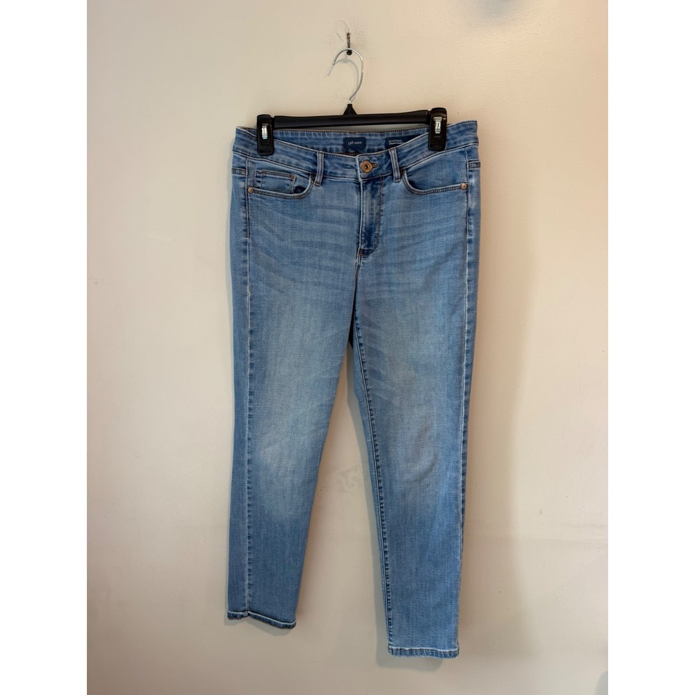 J. Jill Denim Boyfriend Straight Leg Ankle Jeans Light Wash Blue Size 8 Womens